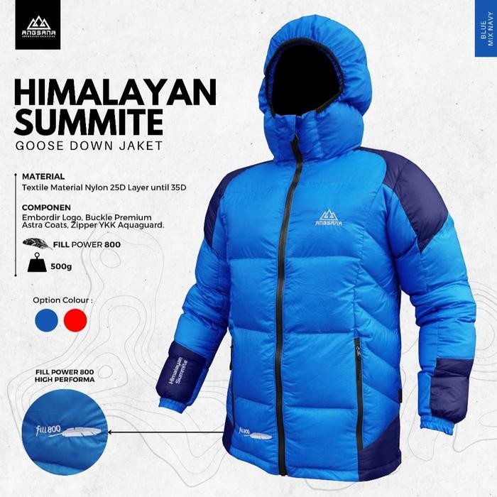 Jaket Bulu Angsa Angsana Seri Himalayan Summite Real 100% Goose Down
