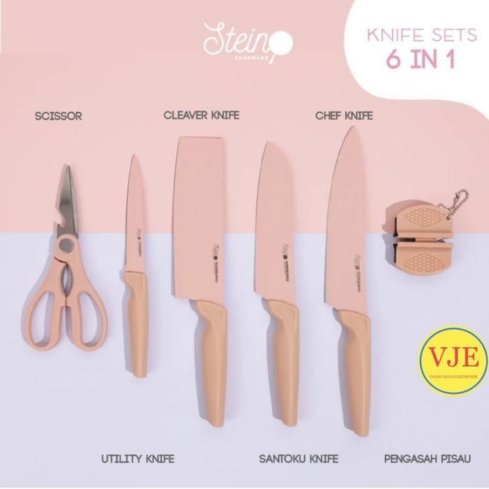 Stein Cookware Diamond Knifes Set Stein Pisau Set Memasak