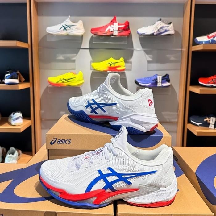 Asics Court FF 3 Novak Men ( White / Asics Blue )