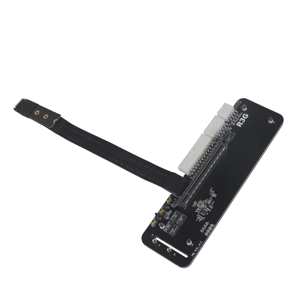 Laptop PC R43SG M.2 key M for NVMe External Graphics Card Stand Bracket PCIe3.0 x4 Riser Cable for I