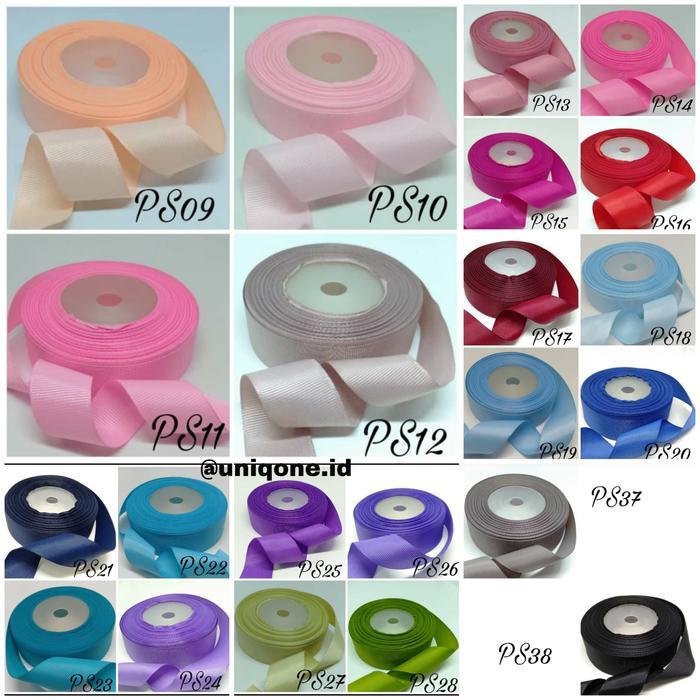 Pita Salur / Pita Grosgrain / Grosgrain Ribbon 1 1/2" ROLL (4 Cm)