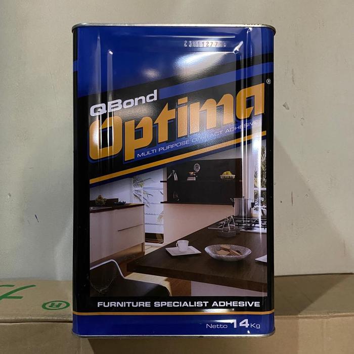 QBOND OPTIMA 14 KG LEM KUNING SERBAGUNA/HPL/EDGING/VINYL/KARPET/BUSA