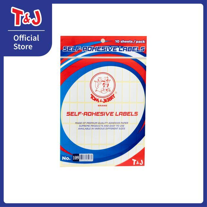 T&J Self-Adhesive Labels No. 109