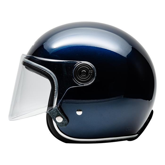Howard Smith Jetter Retro Helm Half Face - Midnight Blue