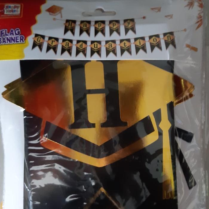 sxo3- Banner Graduation / Tulisan Happy Graduation