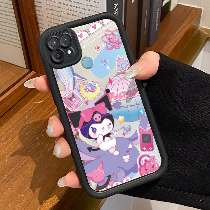 Casing Hp OPPO A15 A15s A35 Case HP Casing pola Karakter kartun yang lucu Kesing Kasing cermin Cesin
