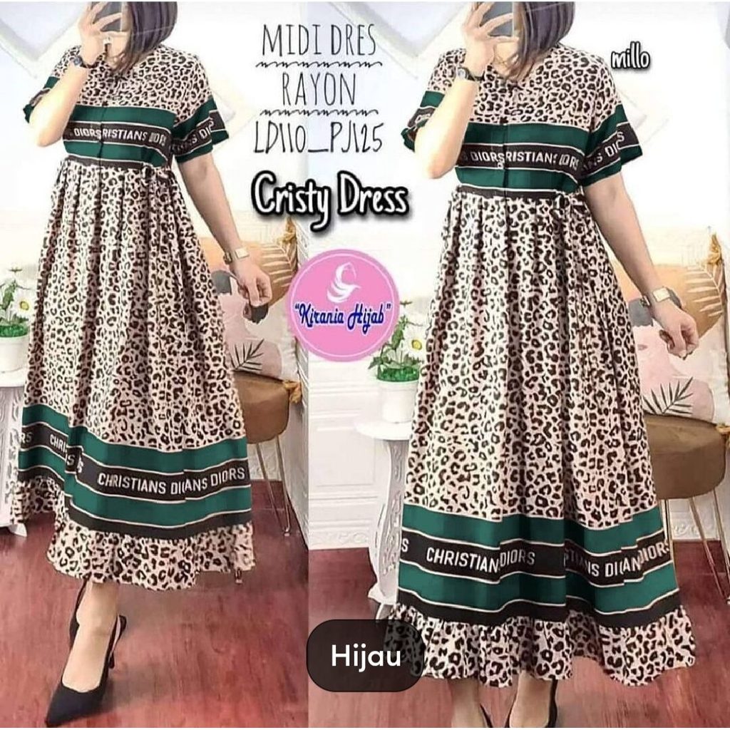Daster chibi wanita motif leopard kekinian viral terbaru 2024 lengan pendek bahan rayon premium busu