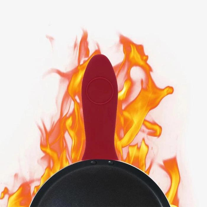 vowk- Silicone Hot Handle Panci Wajan Cast Iron Grill Skillet Dutch Oven Pro