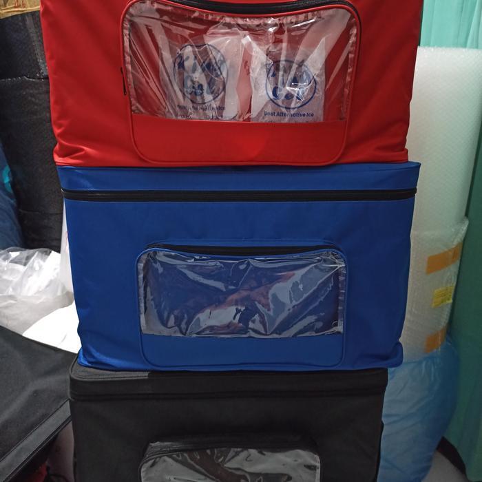 nzz1- Tas Box Ice Cream/ Minuman Dingin/ Cool Box/ Paket Tas + Box Styrofoam