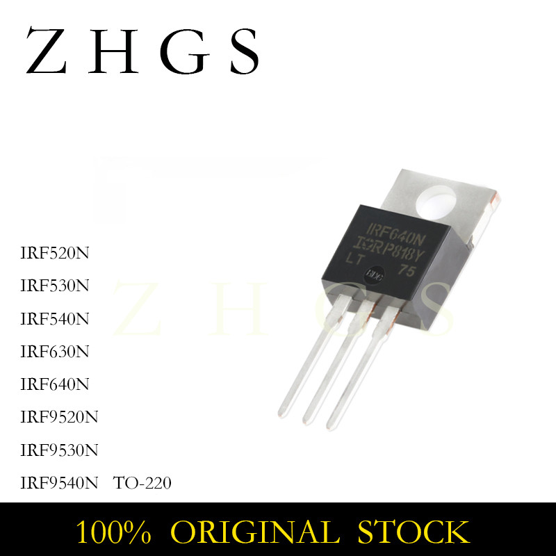 10PCS New IRF520N IRF530N IRF540N IRF630N IRF640N IRF9520N IRF9530N IRF9540N PBF TO-220 IC Chip
