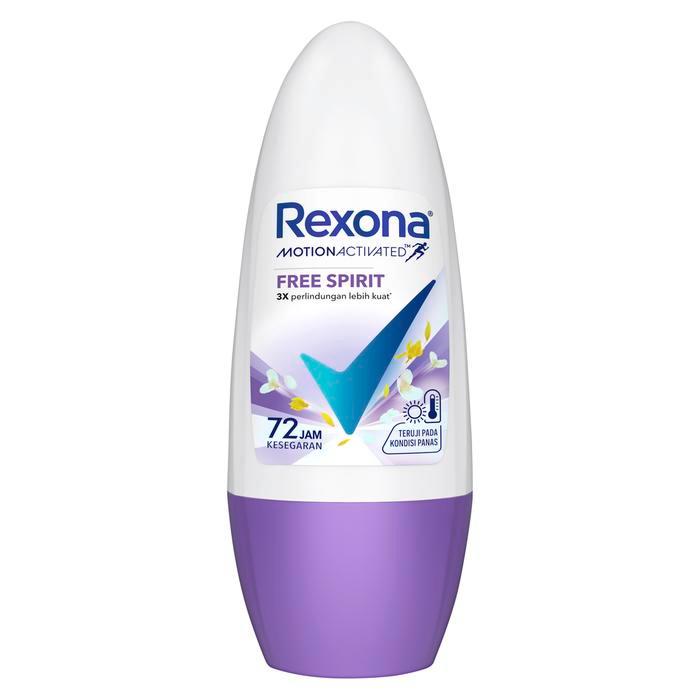 i0cc- Rexona Women Ap Deodorant Roll On Free Spirit 45Ml Isi 2