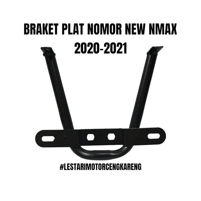 fgq6- Braket Dudukan Plat Nomor Kumis All New Nmax 2020 - 2022 Besi