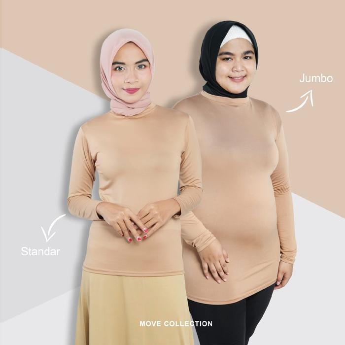 olfc- Baju Manset Spandek Standar Dan Jumbo Fit Dalaman Kebaya Muslim Nyaman Panjang