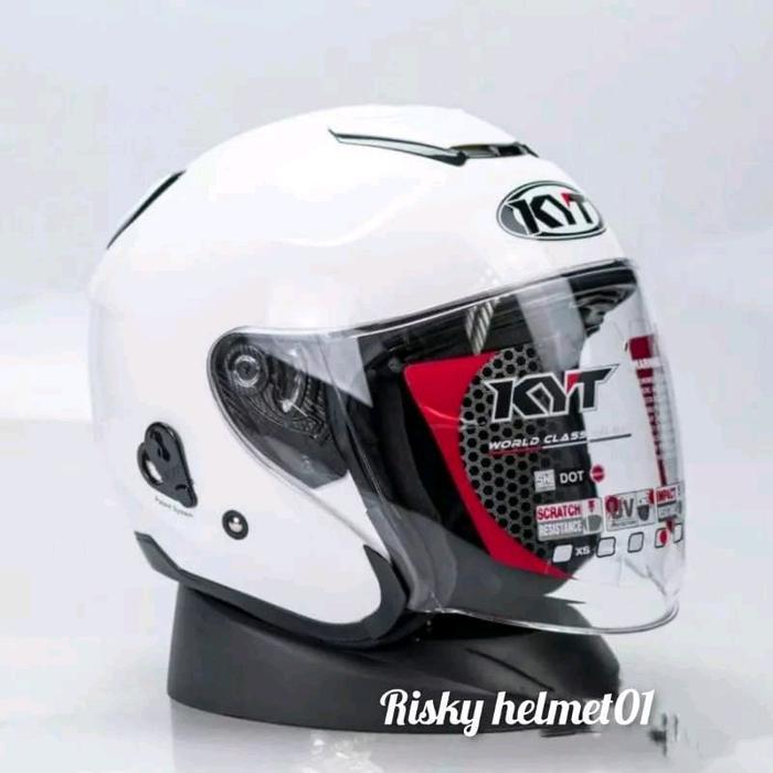 HELM KYT KYOTO R 100% - PUTIH, M