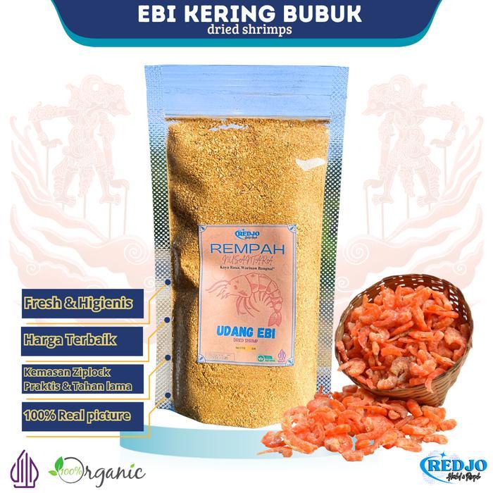 UDANG EBI KERING HALUS EBI KERING GILING 100GR MURNI TANPA CAMPURAN / EBI GILING BUBUK / SHRIMP