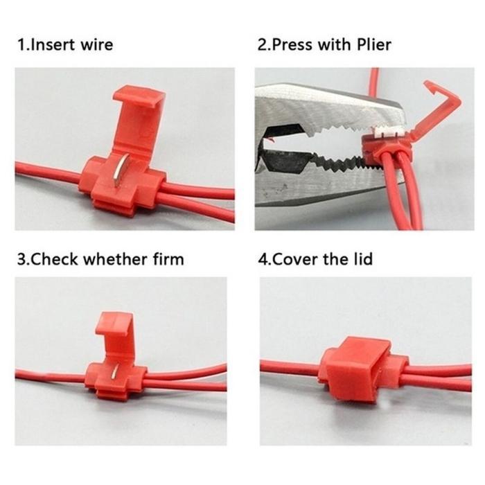 Terbaru 65Pcs Terminal Konektor Kabel Quick Cable Jumper Connector Terminal Konektor Klip Kabel