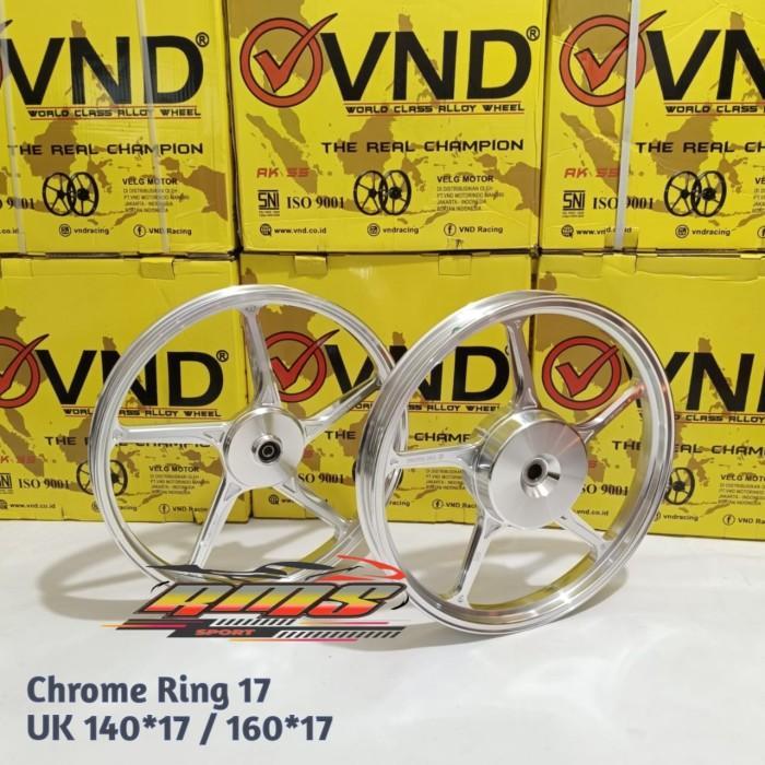 VELG VND AK 55 RING 17 VARIO 110 125 150 BEAT SCOOPY GENIO SPACY - Chrome, Genio /Vario110 - Chrome,