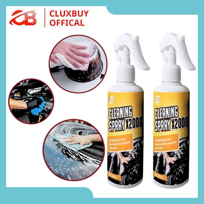 Cleaning Spray X2000 Menghilangkan karat lumpur noda jamur di kulit
