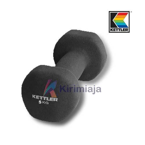 NEOPRENE Dumbell 5kg KETTLER Barbell Barbel Dumbbell 5 kg 1 buah