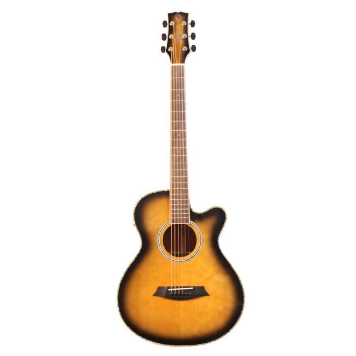 TERBARU Odlair Neos Capella OM501CSE BBS (Chinos) Gitar Akustik Elektrik Cutway Top Solid HOT SALE