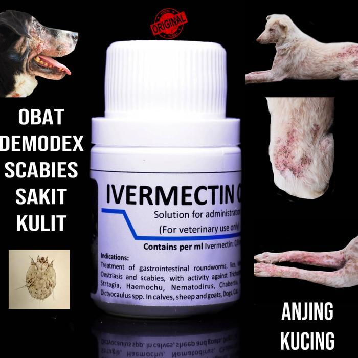 Ivermectin Oral Obat Sakit Kulit,Demodex,Gatal Gatal Anjing Dan Kucing Original