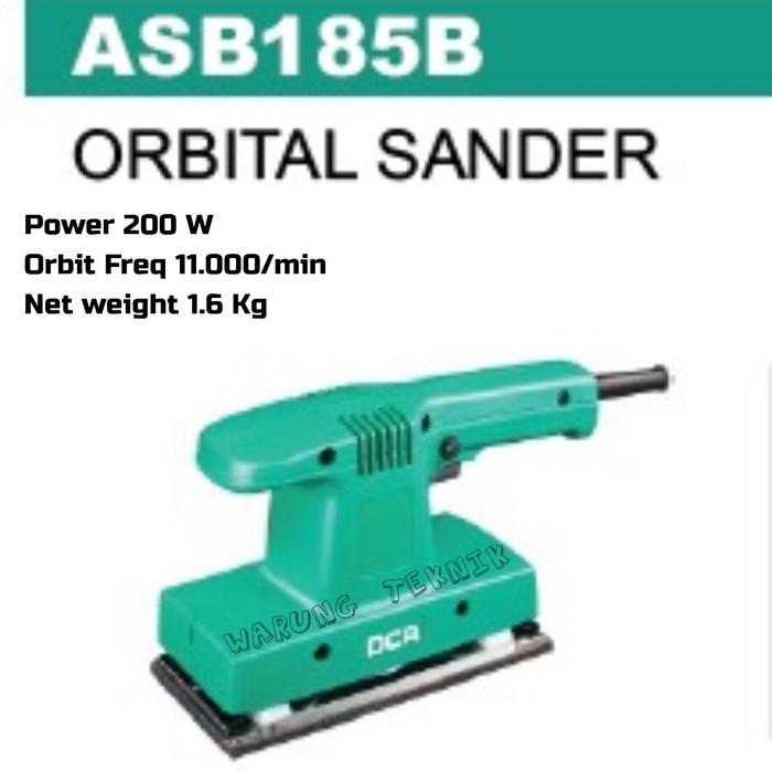 Ada Stok DCA ASB185B ORBITAL SANDER - FINISHING SANDER - MESIN AMPLAS DCA ASB 185B