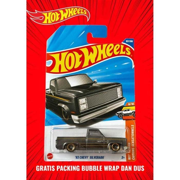 Hot Wheels 83 Chevy Silverado Dark Metalflake Grey Lot Q 2025 - 07.26