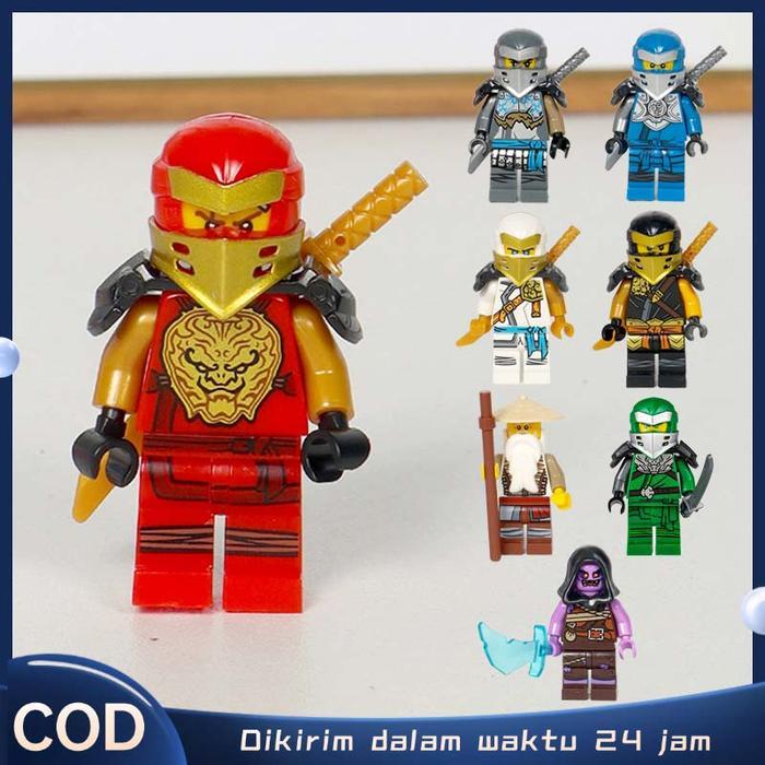 1pack Lego Ninja Balok Susun Mainan Ninja Lego Orang Ninja Mainan Ninja Go