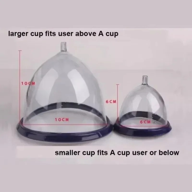 Large Size Electric/Manual Dual Vacuum Aspiration Breast Massage Cupping Breasts Enlargement Pump
