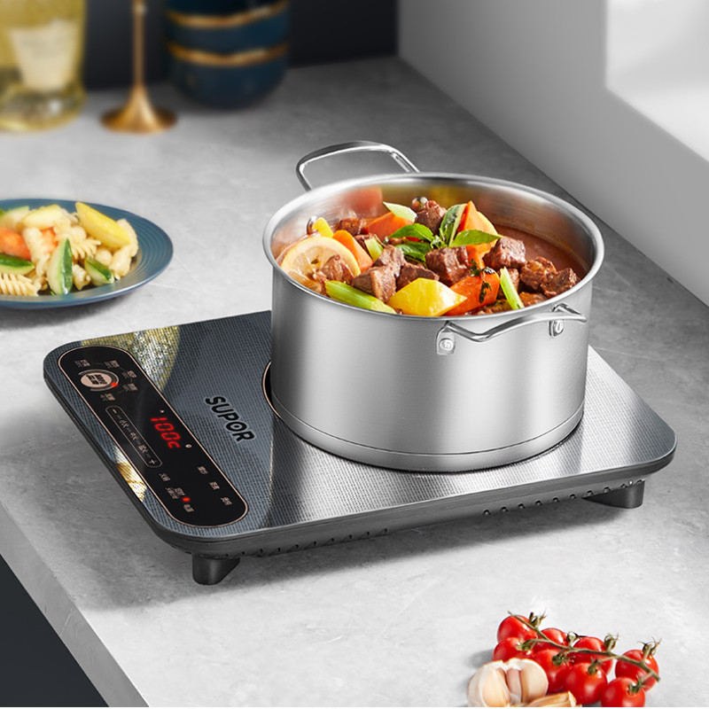 Induction Cooker New Homehold Intelligent High-Power Induction Cooker Hot Pot Frying Pan Energy-Savi