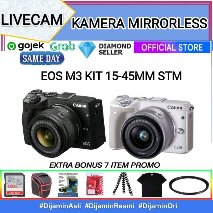 Canon Eos M3 Kit 15-45Mm Is Stm Kamera Canon M3 Kit 15-45Mm Stm Terbaru 