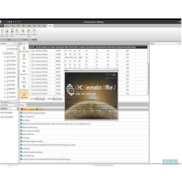 GNSS data post-processing software CHC Geomatics Office (CGO)