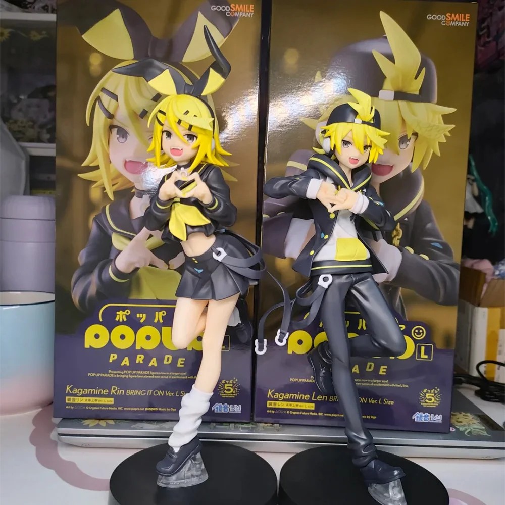 Kagamine Len/Kagamine Rin Action Figures Figurine Kawaii Clay Man Collect Model Q Version Model Desk
