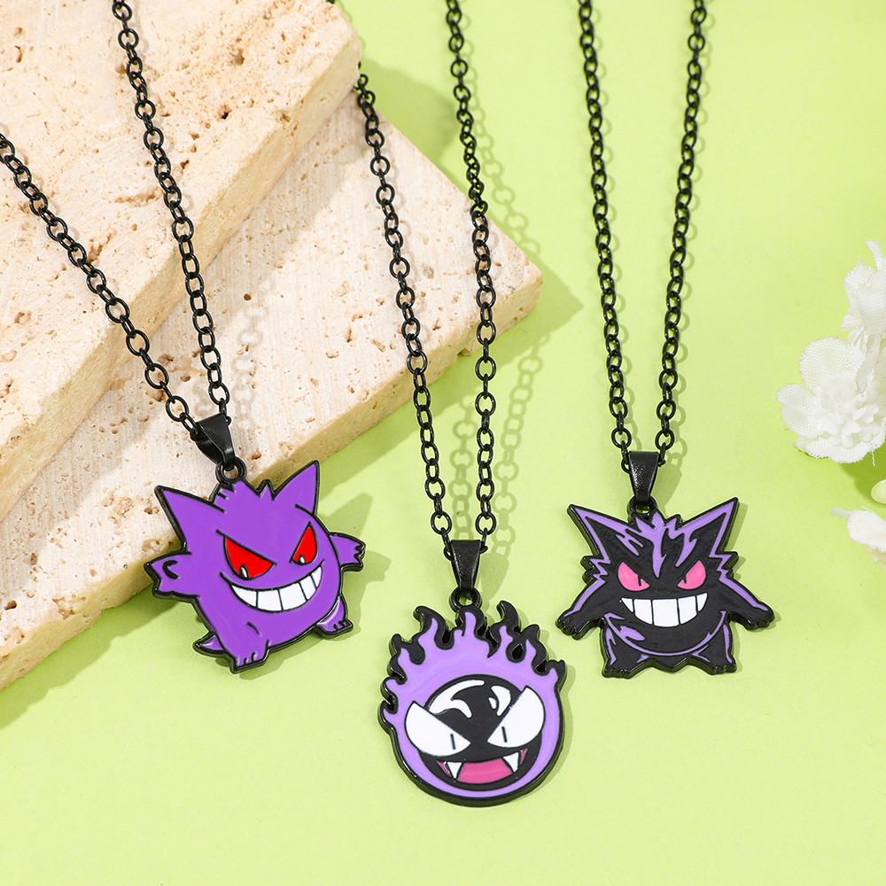 Hot Gengar Cosplay Pendant Necklace Anime Charms Jewelry for Women Men Kids Chain Choker Perfect