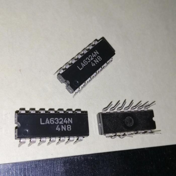 LA6324N DIP-14 TANCAP 14PIN LA6324 LA 6324 6324N IC QUAD OPERATIONAL AMPLIFIER AUDIO SANIO KOMPONEN