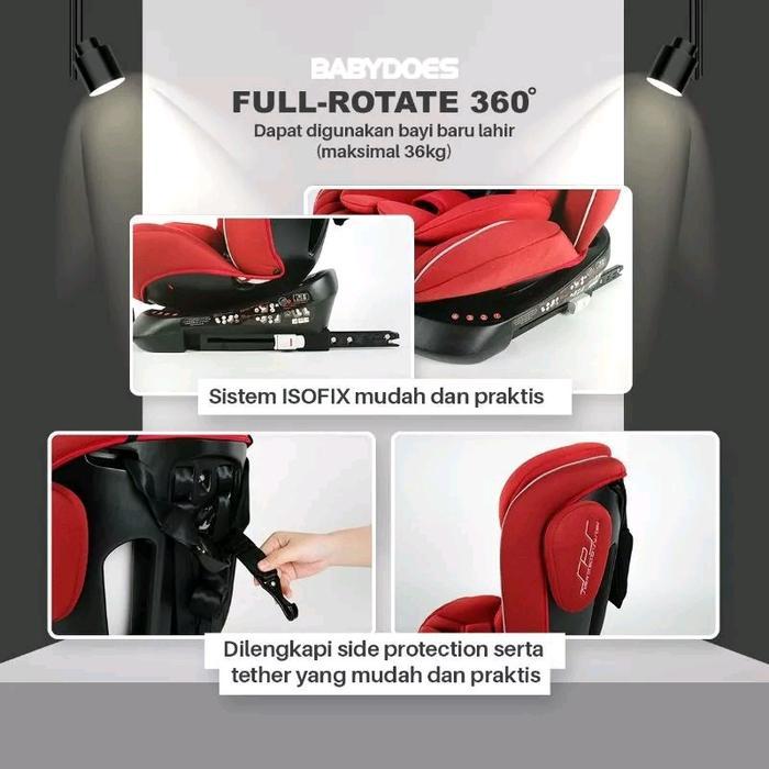 Babydoes Isofix Carseat Rotate 360 Ch8735 Ch8749 Transporter Driver