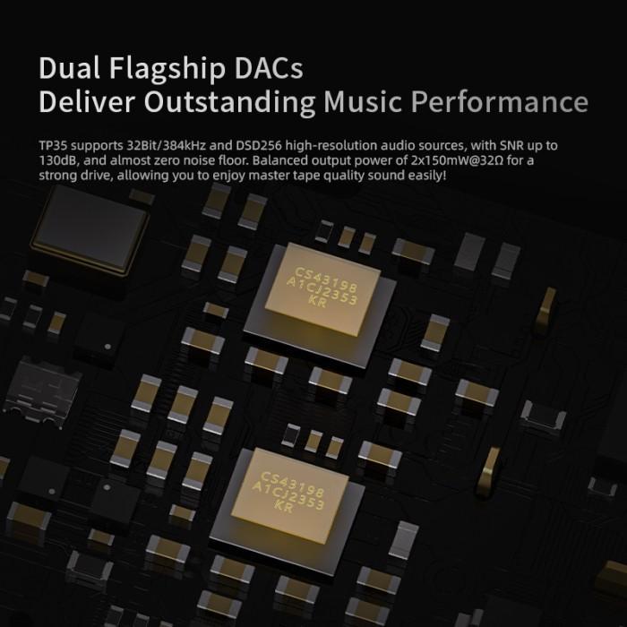 Epz Tp35 / Tp35 Pro Dual Cs43198 Dac Chip Amplifier Earphone Adapter