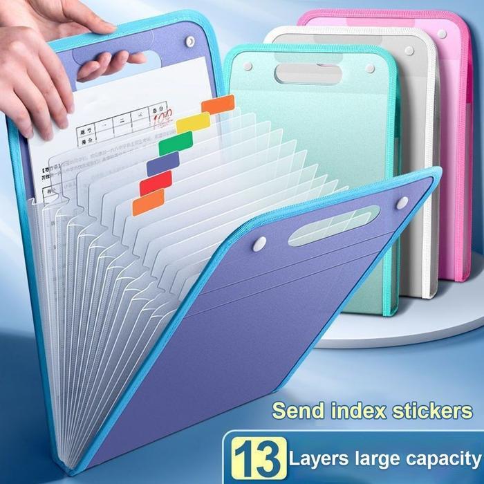 Tas Akordeon Map Akordeon File Akordeon Accordion Folder A4 Multi Lapis Vertikal Kapasitas Besar PP