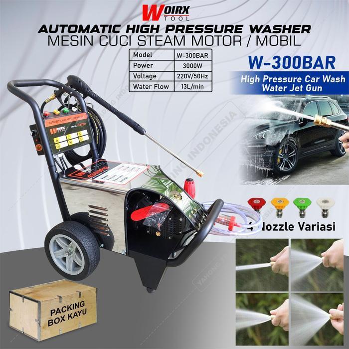 WOIRX Jet Cleaner 300 bar High Pressure Mesin Semprot Cuci Motor Mobil