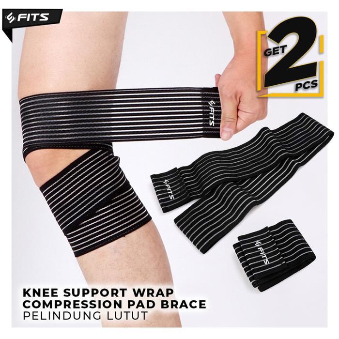Fits Knee Support Wrap, Knee Support, Knee Compression, Deker Lutut, Pelindung Lutut, Knee Brace,