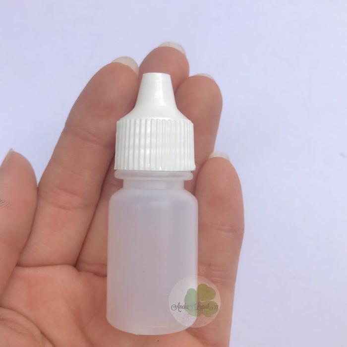 (20pcs) Botol tetes 15 ml natural bening botol tetes plastik 15 cc