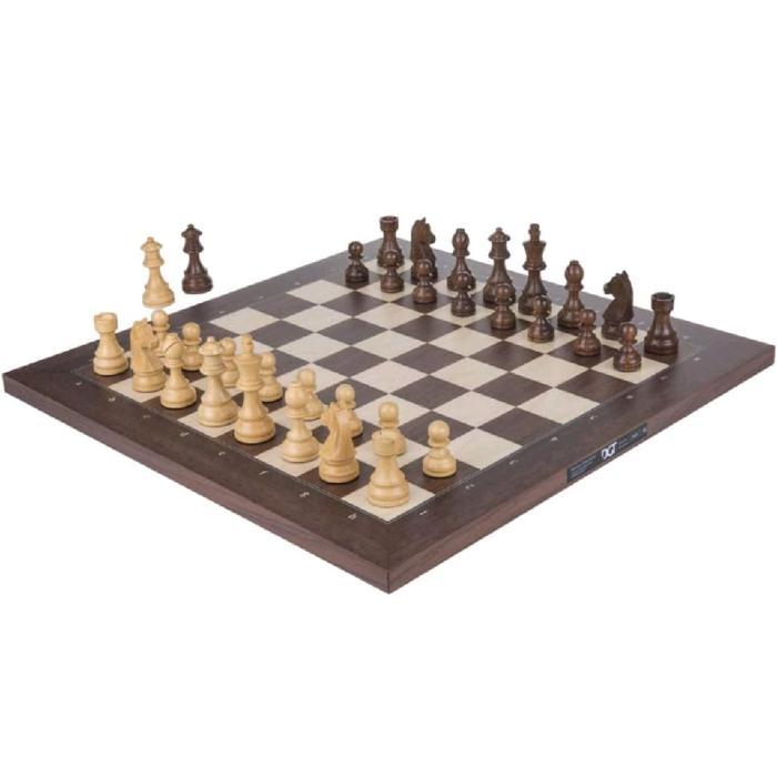 DGT Walnut Board Non Electronic with Timeless Pieces Professional Tournament Chess Original