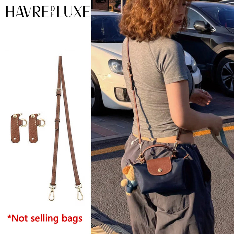 Bags Leather Shoulder Strap Kit Fit For Longchamp Pouch Adjustable body Small Bag Accessories
