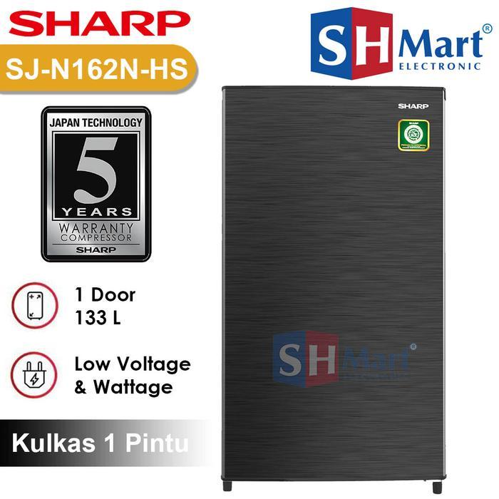 Kulkas 1 Pintu Sharp SJN162NHS / SJN182NHS Low Watt Kirei Series - SJN162NHS 133 L