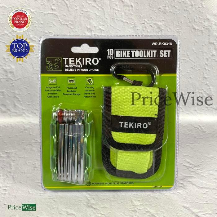 Promo Kunci Lipat Sepeda 10 pcs / Bike Tool Kit Set Tekiro Terlaris