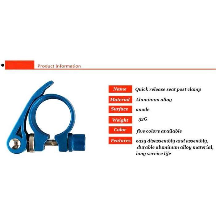 Ready Stok Kunci Penjepit Clamp Sadel Jok Sepeda Quick Release Clamp