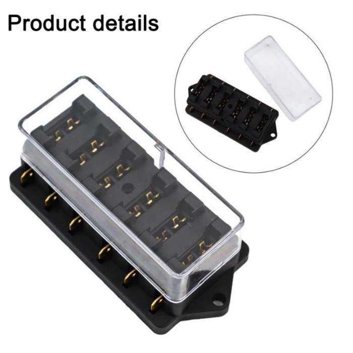 Rumah Sikring Mobil Bh-6P Box Sikring Mobil Universal Fuse Box Sekring Listrik Kotak Sekring Mobil