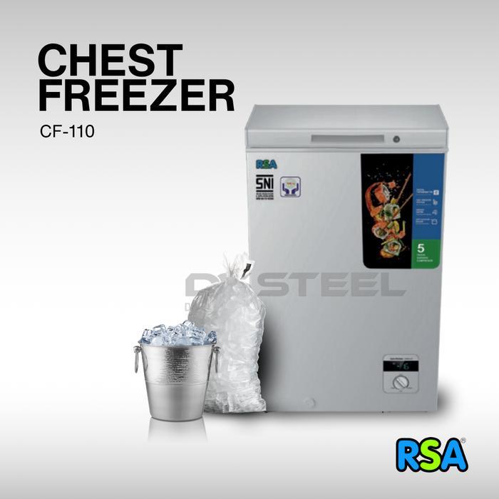 RSA Chest Freezer 100 Liter CF-110 / Freezer Box CF 110 / Frizer Rumah tangga