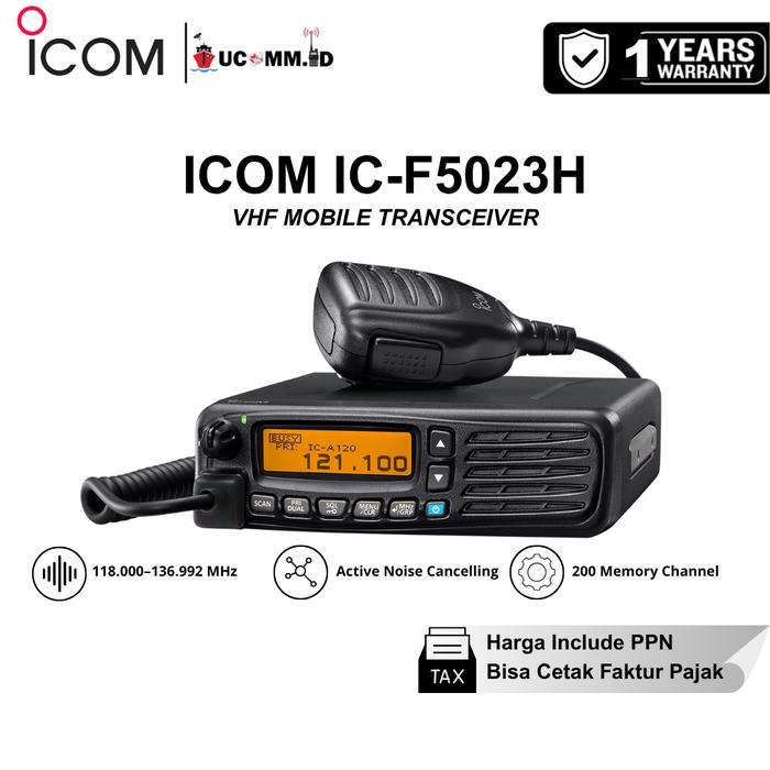 Icom IC-F5023H VHF 50Watt Radio Rig Icom Ic F5023H 50W Original Garansi Resmi