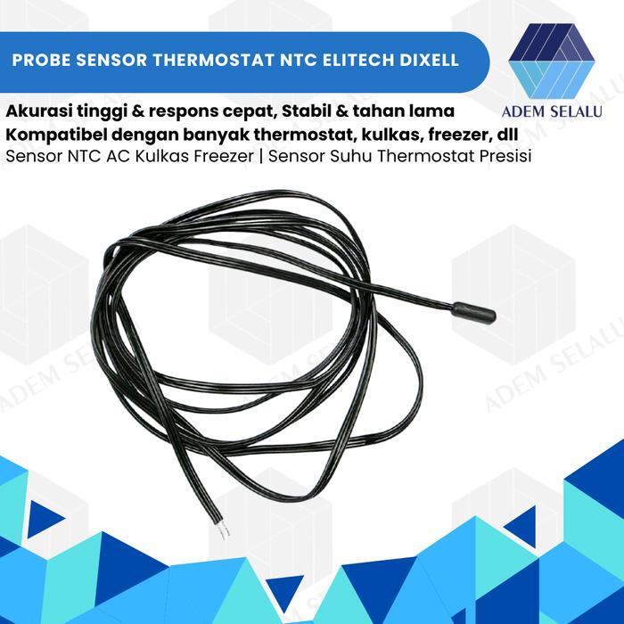 Probe Sensor Thermostat NTC Elitech Dixell Sensor NTC AC Kulkas Freezer Sensor Suhu Thermostat